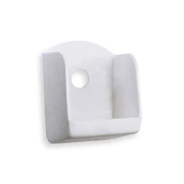 Porta Pó Branco Bemfixa para Furos sem Sujeira Porta pó branco Bemfixa