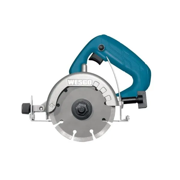 Serra Mármore Wesco 110mm 1450W 127V com Ajuste de Ângulo 0-45° Serra Mármore 110mm 1450w 0 A 45graus 127v Wesco Wesco