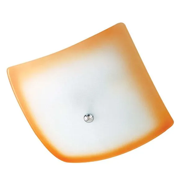 Plafon 37x37cm para lâmpada E27 Malaga 100W salmão Pantoja
