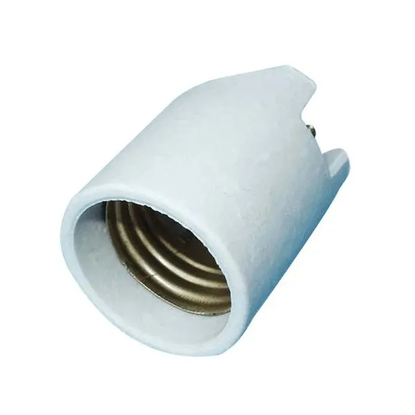 Soquete de Porcelana Kit-Flex para Lâmpada E27 250V Cinza