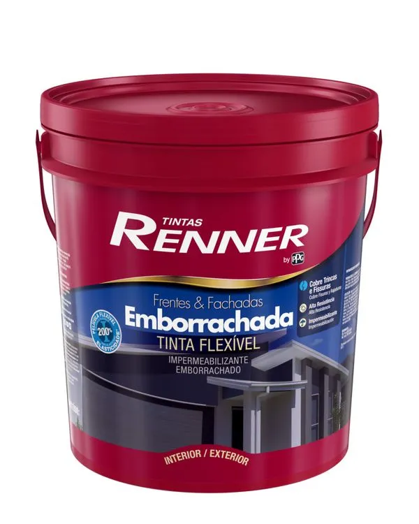 Tinta Frentes e Fachadas Emborrachada Fosco 16L Base Pastel Renner