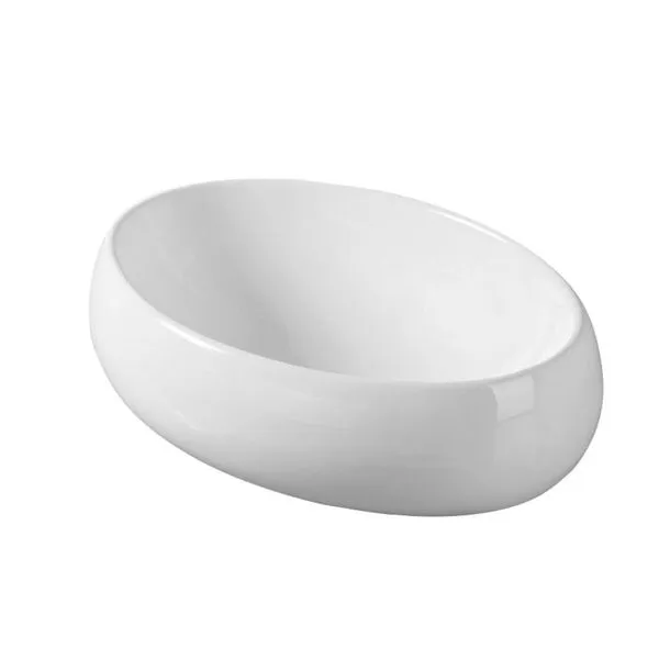 Cuba de Apoio Oval 48,5X34cm Branca Alterna