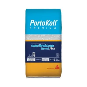 Argamassa ACII Cerâmica Flex Fachada Externa Cinza 20kg Portokoll