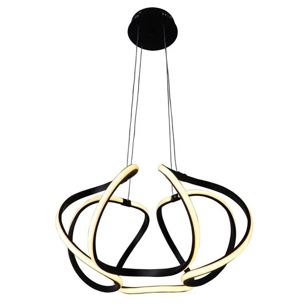 Pendente Space Contour 50W 3000K Preto LLumm Bronzearte