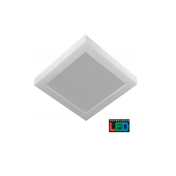 Plafon de embutir LED Tualux 26cm bivolt 16W 6500K branca Londres