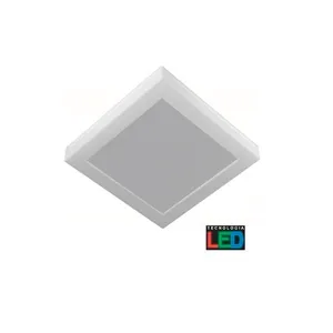 Plafon de embutir LED Tualux 26cm bivolt 16W 6500K branca Londres