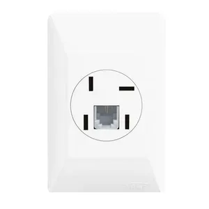 Tomada para telefone RJ11 com conector 2 vias sistema externo Fame