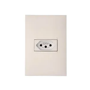 Conjunto 1 Tomada 2pt Horizontal 20a 4x2 Branco Acetinado Monocromático 615081bc Pial Plus Legrand