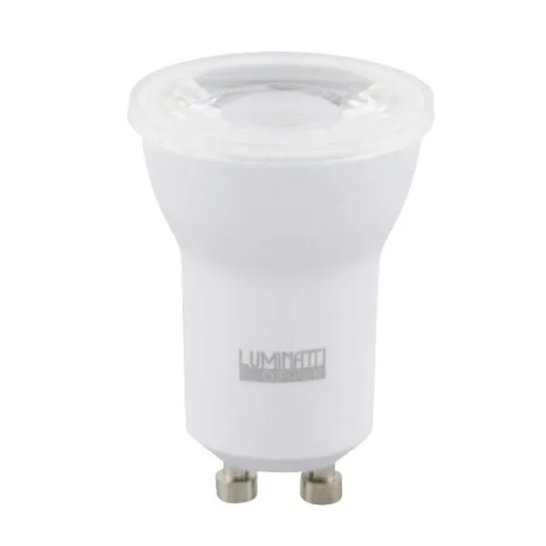 Lâmpada LED Mini Dicroica MR11 GU10 4W Bivolt Luminatti Lâmpada de LED Mini Dicroica MR11 4W GU10 250 Lúmens Luz Branca