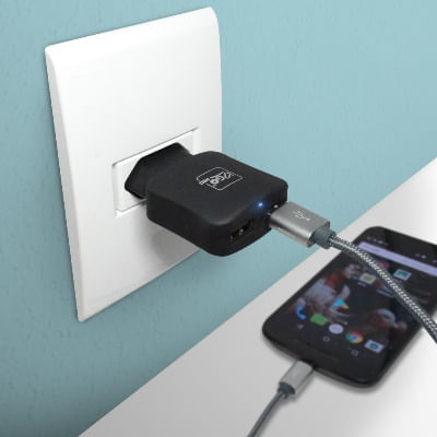 Tomada c/ 2 USB 2,1AMPS Pro i2GO