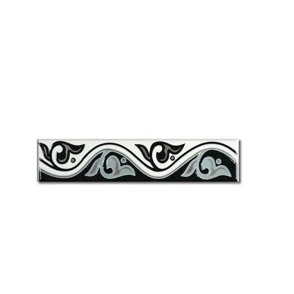 Faixa Black White 7x33cm 3 peças Porto Ferreira