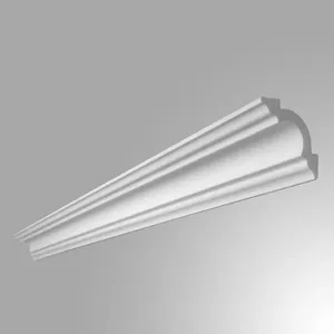 Moldura Rodateto Poliestireno Branco A2 5cmx2,00m Gart