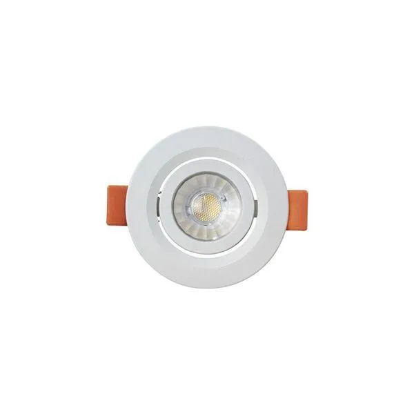 Spot De Led Blumenau Slim Redondo 3w Bivolt 3000k Luz Amarela