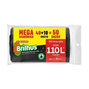 Sacos Para Lixo Rolo Mega 110L Brilhus Bettain