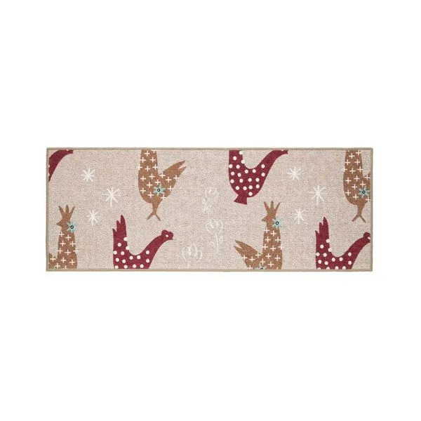 Tapete Passadeira Day By Day Galinhas 45x120cm Aroeira
