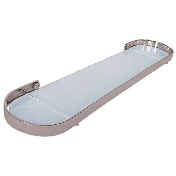 Prateleira cromada com vidro Hillux Moldenox