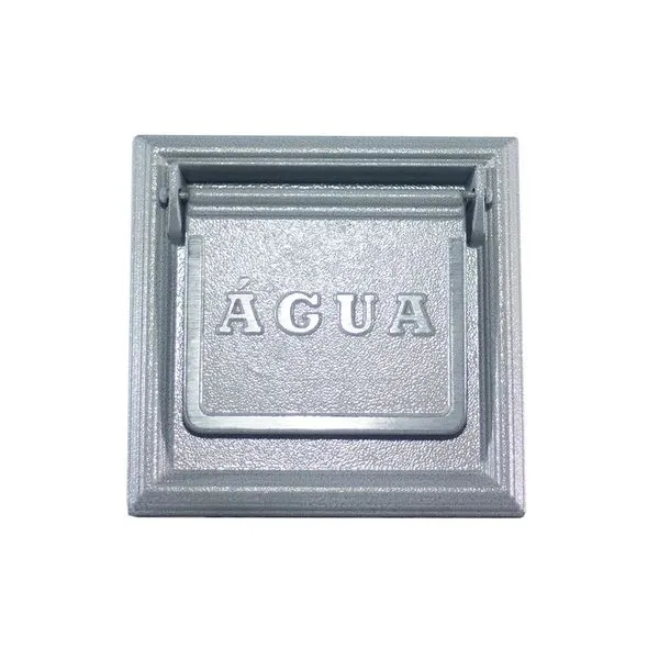 Visor de água reto de embutir branco de alumínio Eco Pintart