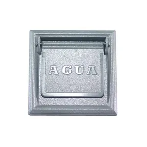 Visor de água reto de embutir branco de alumínio Eco Pintart