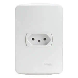 Conjunto Tomada 2p T 20a 250v Branco Miluz Schneider