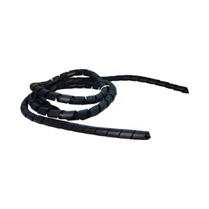 Organizador de fios e cabos 19mm 1,5m DN1578 preto Daneva