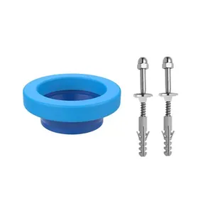 Anel De Vedação Para Vaso Sanitário Com Guia E Kit Fixação Em Aço Zincado Blukit