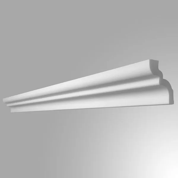 Moldura Rodateto Poliestireno Branco 5cmx2,00m Gart
