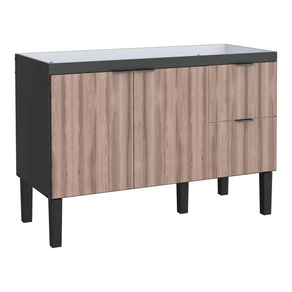 Gabinete para Cozinha Colibri 114cm Preto e Tamarindo Cozimax Gabinete Madeira Colibri 114Cm Preto E Tamarindo Cozimax