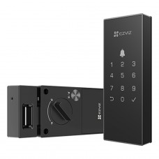 Fechadura Inteligente EZVIZ DL03, Impressão digital, Wi-Fi 2.4GHz, CS-DL03-R100-WP-BK