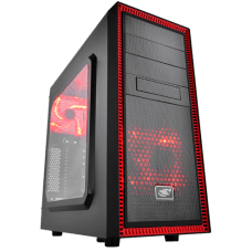 Gabinete Gamer DeepCool Tesseract SW-RD, Mid Tower, Com 1 Fan