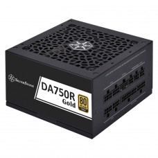 Fonte SilverStone DA750R, 750W, 80 Plus Gold, PFC Ativo, Full Modular, Preto, SST-DA750R-GMA