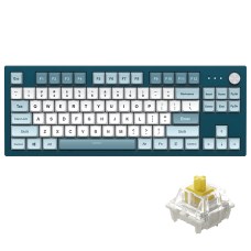 Teclado Mecânico Gamer Montech MKey TKL Freedom, RGB, Blue, Switch Yellow, ANSI, Full Hot-swappable, MK87FY