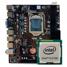 Kit Upgrade, Intel Core I3 2100, Placa Mãe Chipset H61