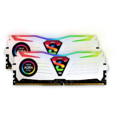 Kit Memória DDR4 Geil Super Luce RGB, 16GB (2X8GB) 3000MHz, White, GALWS48GB3000C16ASC