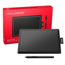 Mesa Digitalizadora Wacom One, Pequena, Caneta Wacom 2K, 2540 LPI, Preta e Vermelha, CTL472K1A
