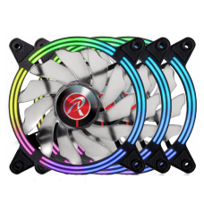 Kit Fan com 3 Unidades Raijintek SKLERA 12 RBW ADD-2, ARGB, 120mm, 0R40B00099