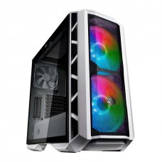 Gabinete Gamer Cooler Master MasterCase H500P Mesh ARGB, Mid Tower, Vidro Temperado, White, Sem Fonte, Com 3 Fans