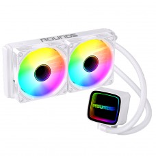 Water Cooler Round5 Eurus White, ARGB, 240mm | Terabyte