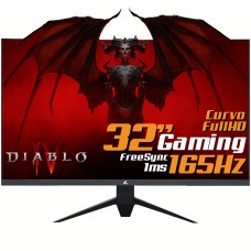 Monitor Gamer SuperFrame 31.5" Curvo, 165Hz - Open Box