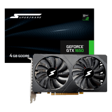 Placa de Vídeo SuperFrame NVidia GeForce GTX 1650, 4GB GDDR6, 128bit, GTX1650/4GD6P8DIP