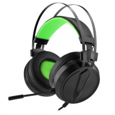 Headset Gamer T-Dagger Athos, USB, Múltiplas Plataformas, LED, Black/Green, T-RGH302