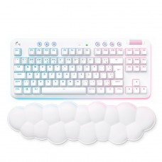 Teclado Gamer Mecânico Logitech G715, Sem Fio, RGB, ABNT, Switch GX Linear Red, Branco, 920-010706