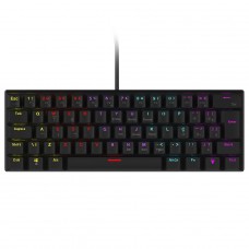 Teclado Mecânico Gamer Vinik Anihi, 60%, Switch Red, Rainbow, ABNT2, Preto, ANIHIBKRD