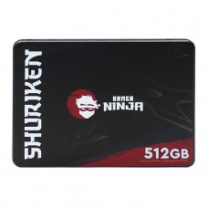 SSD Gamer Ninja Shuriken 512GB, Sata III, Leitura 510MBs e Gravação 495MBs, GN-ST-SHS512G