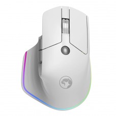 Mouse Gamer Marvo G803, RGB, 4000DPI, Wireless/Bluetooth, 6 Botões, Branco, G803-WH - Open Box