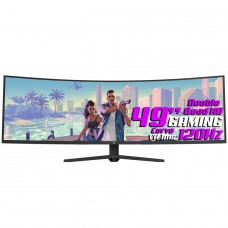 Monitor Gamer SuperFrame Enterprise Pro, 49 Pol, Curvo, UltraWide, Double Quad HD, VA, 1ms, 120Hz, FreeSync, SFECB-49120-QHD - Open Box