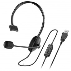 Headset Genius HS-100U, USB, Preto