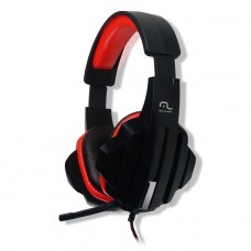 Headset Gamer Multilaser PH120, P2, Black/Red