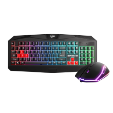 Combo Teclado e Mouse KWG Aries E1, RGB, Black, Aries E1