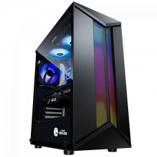 Gabinete Gamer Ninja Bee, Mid Tower, RGB, Vidro Temperado, M-ATX, Sem Fonte, Com 1 Fan ARGB - Open Box