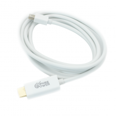 Cabo Mini DisplayPort para HDMI, 1,8m, 1080P, Pure Power, Branco